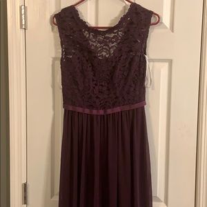 Brides maid dress, plum purple